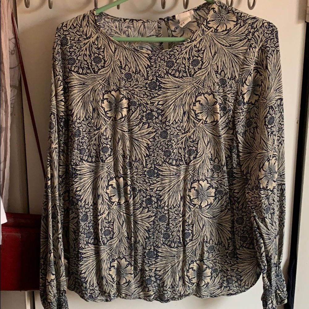 William Morris pattern blouse